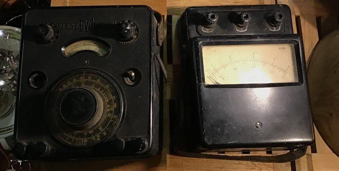 AVO Test Bridge + AEG - Werkgereedschap (2) Industrieel, Antiek en Kunst, Antiek | Wandborden en Tegels