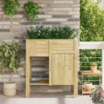 vidaXL Verhoogd bed met plank Bruin 85 x 46 x 96 cm Massief, Tuin en Terras, Verzenden, Minder dan 60 cm, Nieuw, 60 cm of meer