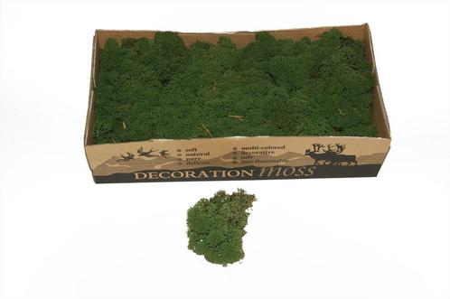 Rendiermos ijslandsmos mos-mosgroen +/- 2700-3000gr +/, Hobby en Vrije tijd, Knutselen, Nieuw, Ophalen of Verzenden