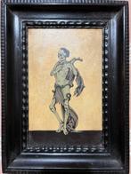 Scuola europea (XIX-XX) - Death with fibula, Antiek en Kunst