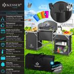 KESSER® Campingkeuken Opvouwbaar - Kampeerkeuken - Antraciet, Verzenden, Nieuw