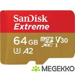 SanDisk Extreme 64GB MicroSDXC Geheugenkaart, Computers en Software, RAM geheugen, Verzenden, Nieuw