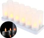 2dekans | LED Kaarsen + Oplaadbare Basis – Veilige, Ophalen of Verzenden, Zo goed als nieuw