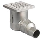 Vloerput | 200 x 200 mm | RVS 304 | horizontale aansluiti..., Verzenden, Nieuw in verpakking