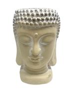 Bloempot Boeddha van steen 29 cm - Creme, Nieuw, Overige materialen, Verzenden