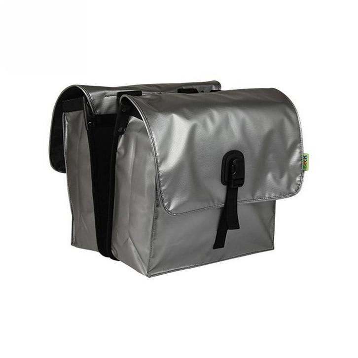 Beck Dubbele Fietstas Small Silver, Fietsen en Brommers, Fietsaccessoires | Fietstassen, Nieuw, Verzenden