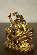 This is a bronze gilt statue of the God of Wealth - Brons -, Antiek en Kunst
