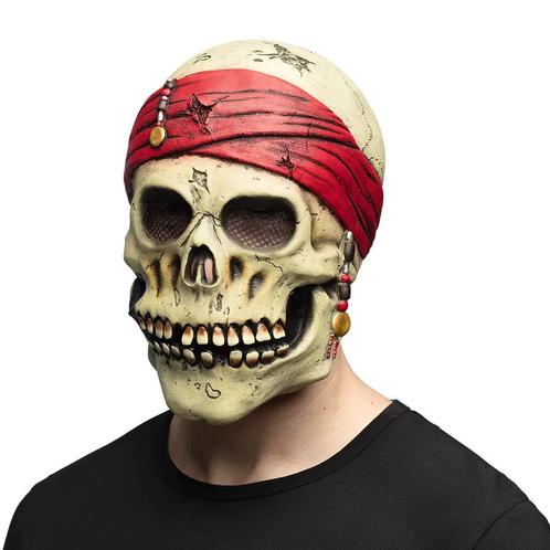 Latex hoofdmasker Piraat Crinson, Kleding | Dames, Carnavalskleding en Feestkleding, Nieuw, Ophalen of Verzenden