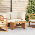 vidaXL Tuin Bijzettafel 70x37,5x35,5 cm van Massief Teakhout, Tuin en Terras, Verzenden, Nieuw