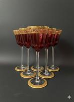 Saint Louis - Champagne fluitje (6) - Distel - Kristal, Antiek en Kunst