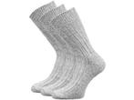 3 paar Noorse wollen sokken - Licht Grijs Gemêleerd, Kleding | Heren, Sokken en Kousen, Nieuw, Verzenden