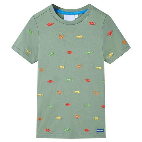 vidaXL Kindershirt met korte mouwen 104 kakikleurig, Kinderen en Baby's, Kinderkleding | Overige, Nieuw, Verzenden