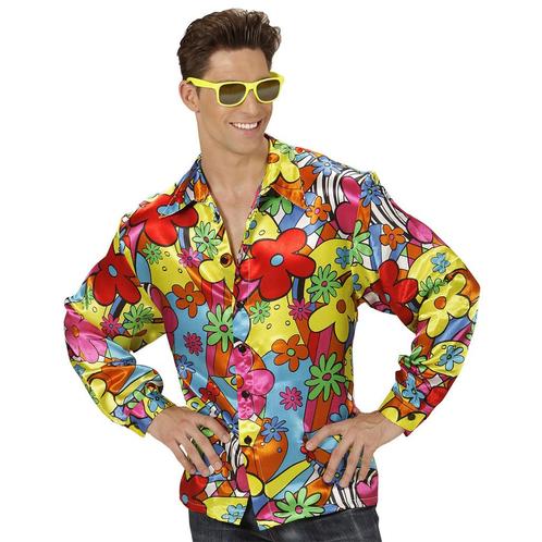 Disco 70S Blouse Heren, Kleding | Heren, Carnavalskleding en Feestkleding, Nieuw, Verzenden