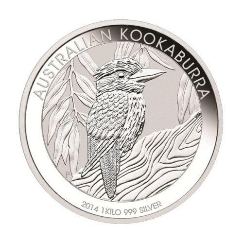 Kookaburra 1 kg 2014, Postzegels en Munten, Munten | Oceanië, Losse munt, Zilver, Verzenden