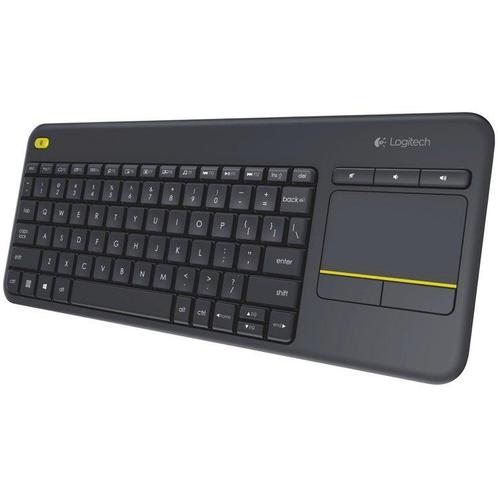 Logitech K400 Plus Wireless Touch Keyboard, Zwart, Computers en Software, Toetsenborden, Verzenden