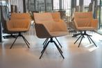 4x eetkamerstoel draai De Toekomst Megan combi stof/Leer., Huis en Inrichting, Stoelen, Ophalen of Verzenden, Nieuw, Leer