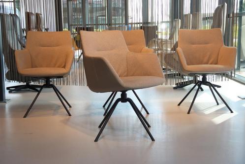 4x eetkamerstoel draai De Toekomst Megan combi stof/Leer., Huis en Inrichting, Stoelen, Nieuw, Leer, Stof, Ophalen of Verzenden
