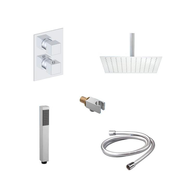 Sani Royal Inbouw Regendouche Chroom messing, Doe-het-zelf en Verbouw, Sanitair