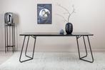Eettafel - Bokke - 190x90 cm - Zwart - Jörn, Huis en Inrichting, Tafels | Eettafels, Verzenden, Nieuw