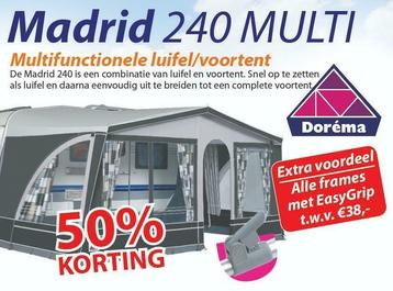 Dorema Madrid 240 3.0 Voortent / luifel voor de halve prijs!