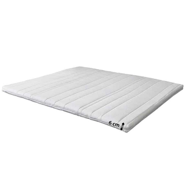 Topdekmatras HR50 - Aloë Vera - 6 cm, Huis en Inrichting, Slaapkamer | Beddengoed, Overige typen, Wit, Nieuw, Verzenden