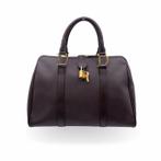 Christian Dior - Brown Leather Piercing Satchel Bowler Bag