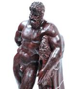 sculptuur, scultura di Ercole in marmo rosso - 60 cm -, Antiek en Kunst