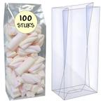 Fako Bijoux® - Blokbodemzakjes Plastic Transparant - 80 + 50, Diversen, Cadeauverpakkingen, Nieuw, Verzenden