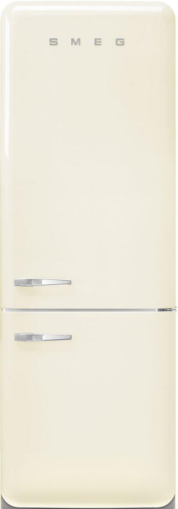 Smeg FAB38RCR6 retro jaren 50 koelkast - crème, Witgoed en Apparatuur, Koelkasten en IJskasten, 200 liter of meer, Energieklasse A of zuiniger