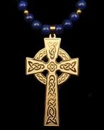 Lapis lazuli - Keltische Magie Ketting: Heilige Kruis &