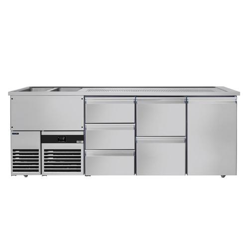 GGM Gastro | Biertoonbank PREMIUM - 2500x700mm - 1 deur & 5, Zakelijke goederen, Horeca | Meubilair en Inrichting, Nieuw in verpakking