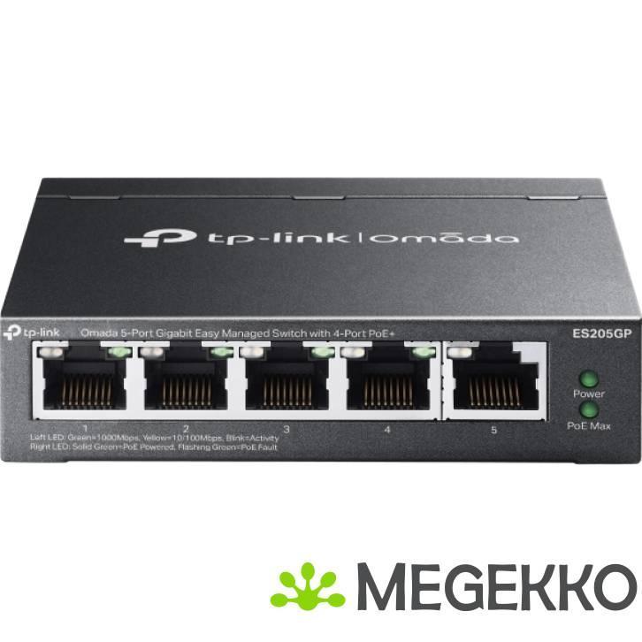 TP-Link Omada 5-Port Managed ES205G PoE, Computers en Software, Netwerk switches, Nieuw, Verzenden