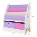 [en.casa] Kinderboekenkast Neda opbergkast 74x71x23 cm oceaa, Huis en Inrichting, Kasten | Boekenkasten, Verzenden, Nieuw