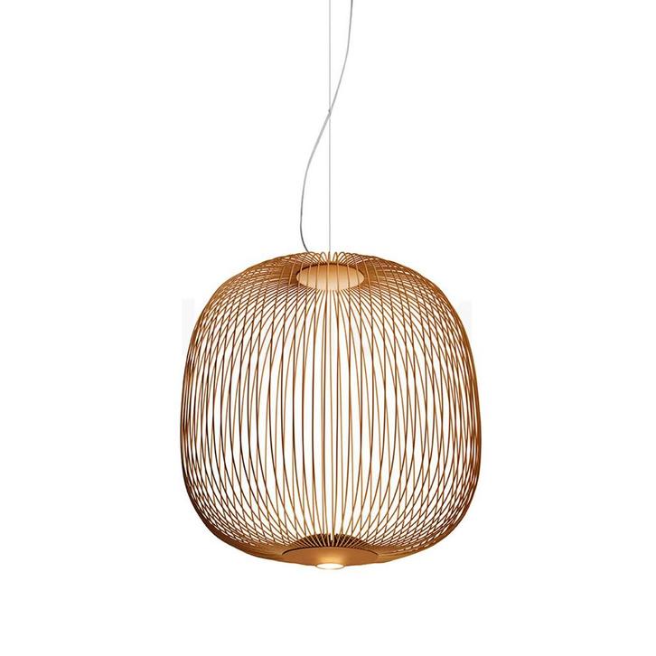 Foscarini Spokes 2 Sospensione LED, koper - dimbaar - media, Huis en Inrichting, Lampen | Hanglampen, Nieuw, Verzenden