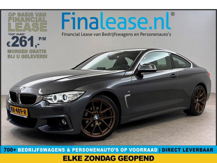 BMW 4 Serie 420i Centennial High Executive M-Sport LED Clima, Auto's, BMW, Lease, Automaat, Coupé, Benzine, Zilver of Grijs, Verzenden