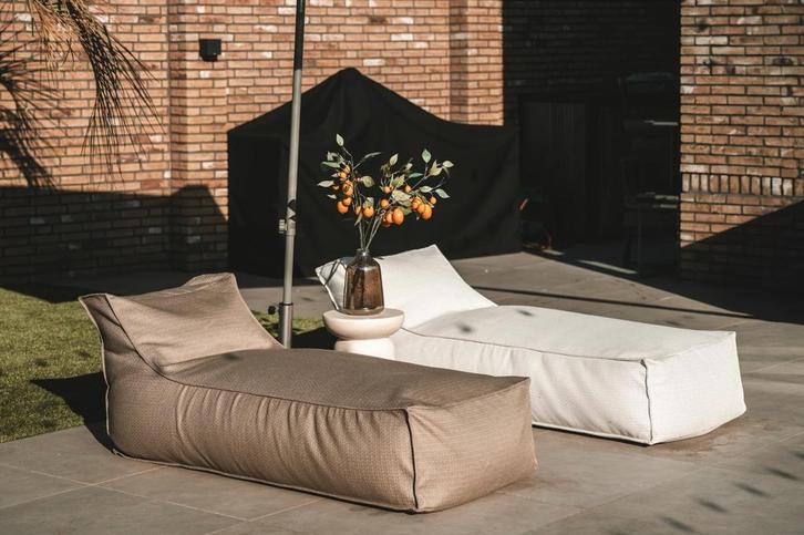 Loa Loungebed - Font Taupe, Tuin en Terras, Tuinsets en Loungesets, Verzenden