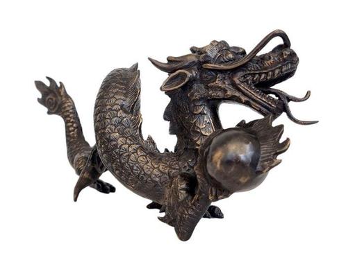 Beeldje - Dragon - Brons, Antiek en Kunst, Kunst | Designobjecten