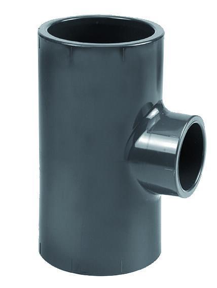 Pvc verloop T-stuk 90°, 3x inwendig lijm-140 x 75, Doe-het-zelf en Verbouw, Buizen en Afvoer, Verzenden