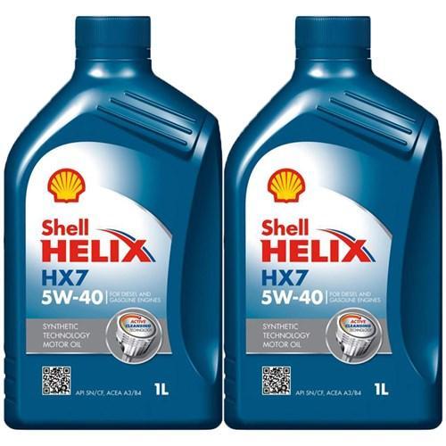 Shell Aanbieding: 2 X Helix Hx7 5W40 1L, Auto diversen, Onderhoudsmiddelen, Verzenden