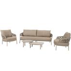 Calma stoel bank loungeset 5 delig rope latte Taste 4SO, Ophalen of Verzenden, Nieuw