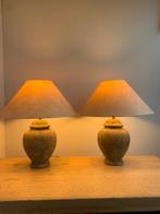 Tafellamp (2) - Twee kruik lampen - Aardewerk - Twee