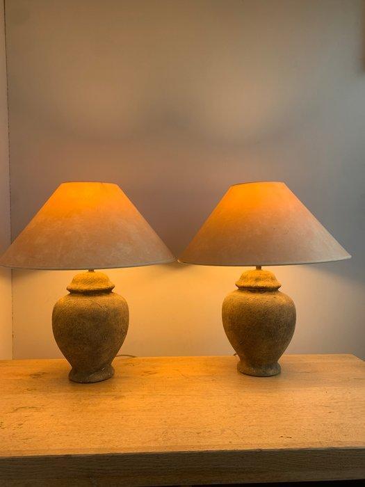 Tafellamp (2) - Twee kruik lampen - Aardewerk - Twee, Antiek en Kunst, Curiosa en Brocante