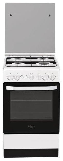 Hotpoint-Ariston HS5G1PMW Fornuis Wit, Witgoed en Apparatuur, Fornuizen, Vrijstaand, Nieuw, Ophalen of Verzenden