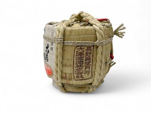 Japanse Sake Ton van bamboe, Mochizuki Town, Nagano, Antiek en Kunst, Antiek | Wandborden en Tegels