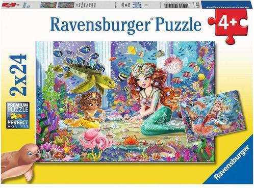 Betoverende Zeemeerminnen Puzzel (2 x 24 stukjes) |, Kinderen en Baby's, Speelgoed | Kinderpuzzels, Nieuw, Verzenden
