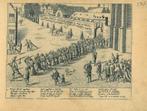 Historische prent van Bruges, Antiek en Kunst, Kunst | Etsen en Gravures