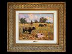 Vicente Sánchez Navarro (1926) - Toros en la dehesa, Antiek en Kunst