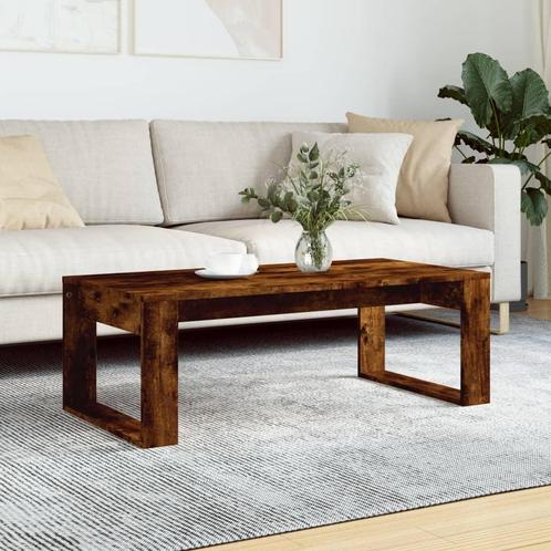 vidaXL Salontafel 102x50x35 cm bewerkt hout gerookt, Huis en Inrichting, Tafels | Salontafels, 100 tot 150 cm, Nieuw, Overige houtsoorten
