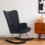 Aemely® Schommelstoel Steerne - Zwart Velvet, Zwart Hout, Ophalen of Verzenden, Nieuw, Stoel(en)