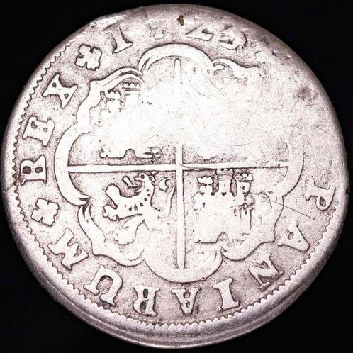 Spanje. Felipe V. 2 Reales - 1723. Madrid. Ensayador A., Postzegels en Munten, Munten | Europa | Niet-Euromunten
